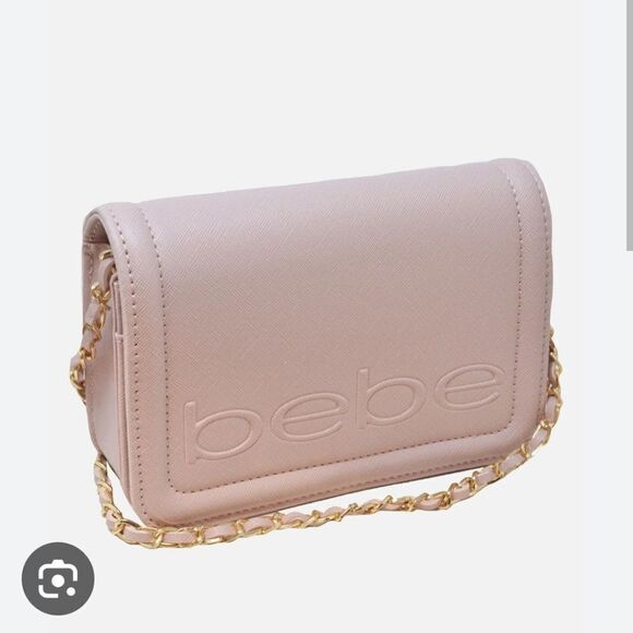 BEBE LILA FLAP CROSSBODY - BLUSH - Picture 9 of 10